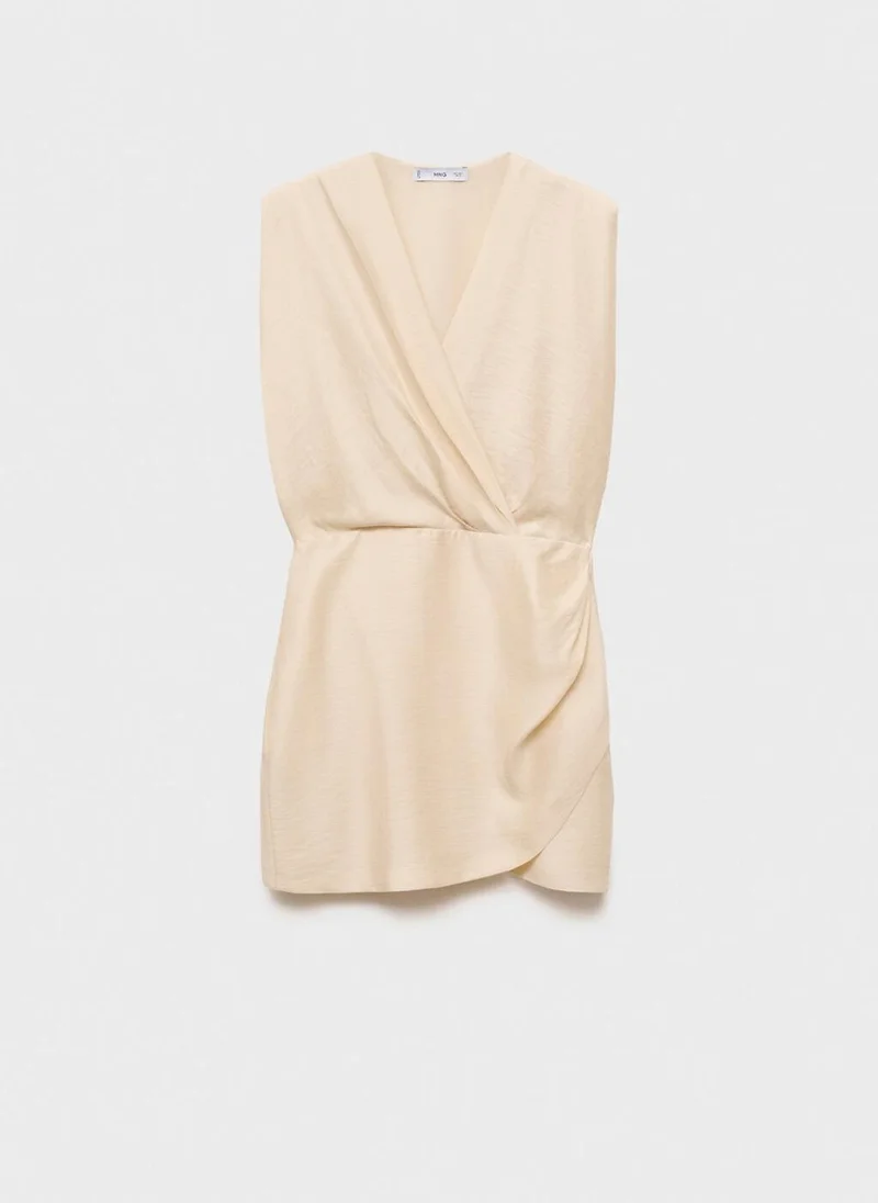 MANGO  wrap sleeveless dress for Women | Best Price UAE